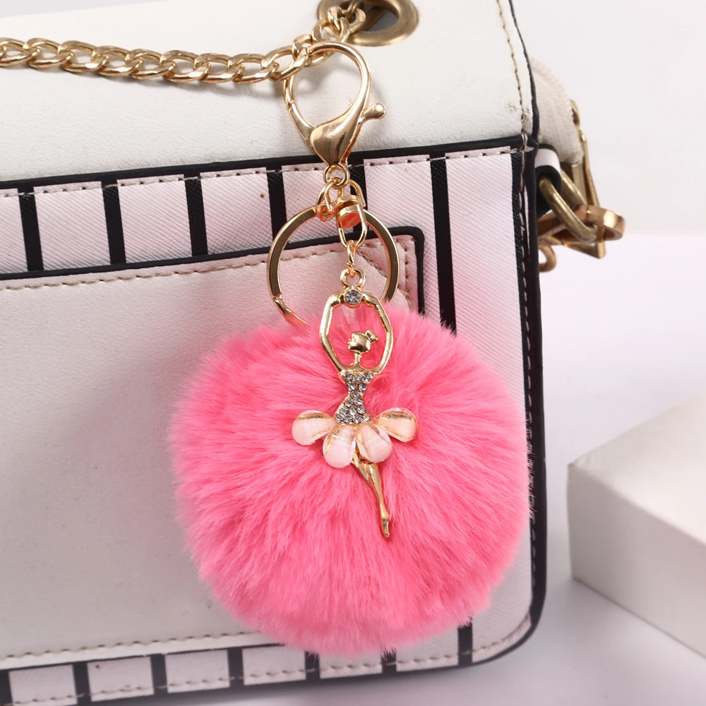 Rhinestone Ballerina Keychain for Women 5 Rhinestone Ballerina Keychain for Women - Image 5