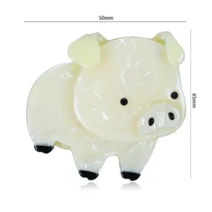 Cute Acrylic Pig Brooch for Accessories 6 Sf783fbd0e4534c2880bf9439b78f9277J
