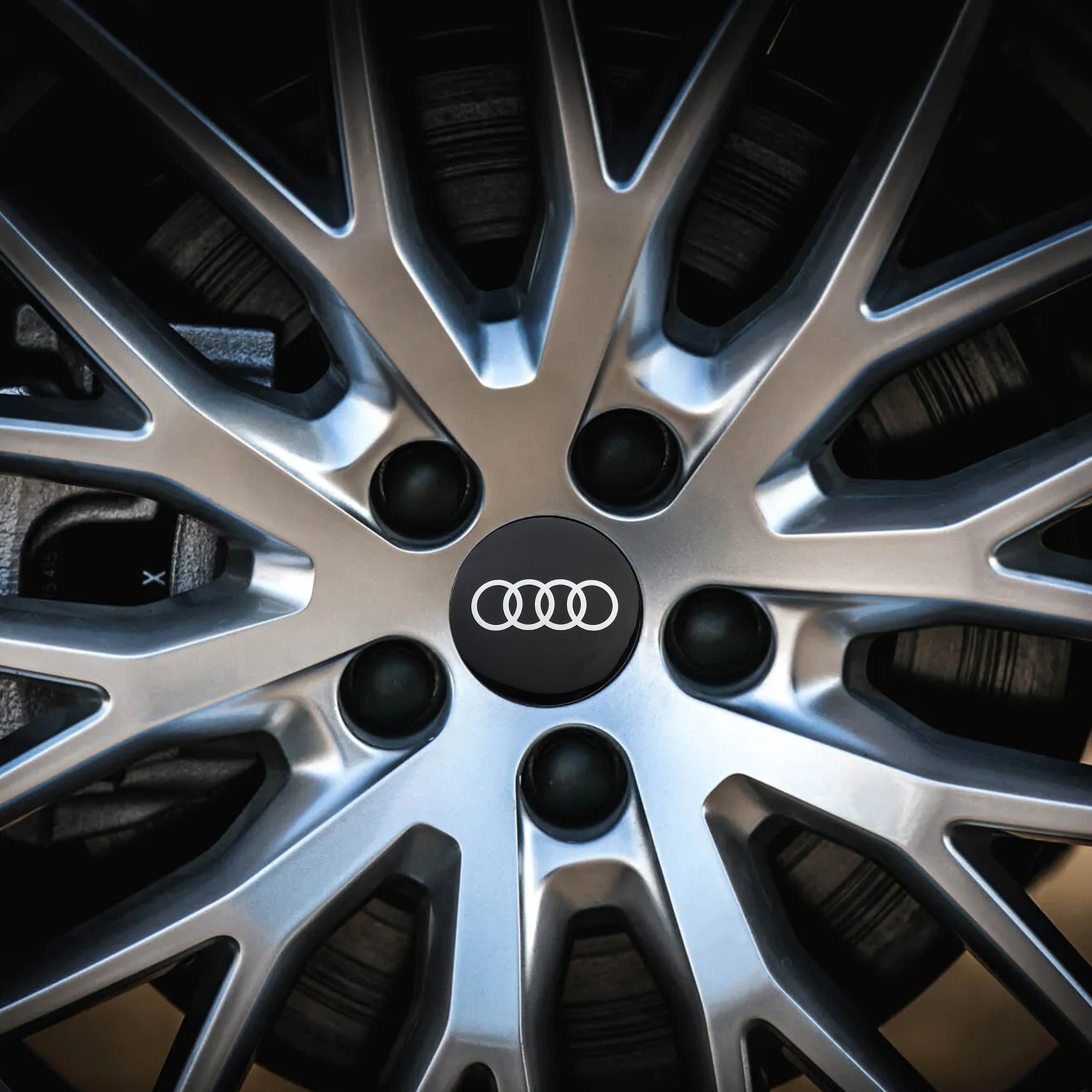 Premium Aluminum Hub Cap Stickers for Vehicles 3 Premium Aluminum Hub Cap Stickers for Vehicles - Image 3