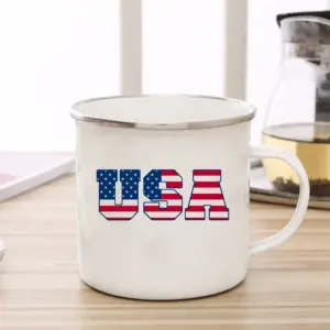 USA Patriot Enamel Mug with Flag Design 8 Sf7ae7258fa77402c9f078703f769b873A