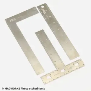 MADWORKS MT03 Precision Metal Modeling Rulers 6 Sf7b8821a2e644e0eabb79e0702cdcf96Q