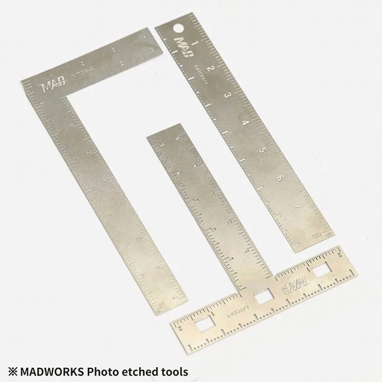 MADWORKS MT03 Precision Metal Modeling Rulers 3 MADWORKS MT03 Precision Metal Modeling Rulers - Image 3