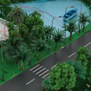 Miniature Street Lights Set with Warm White LEDs 15 Sf7ce9c3e288d47ca8c38dc6a90e37472y