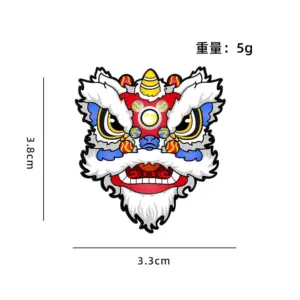 Lion Rising Brooch with Five Tiger General Design 19 Sf7cec3ef4ade4d618b93a8a7ddb535c8a