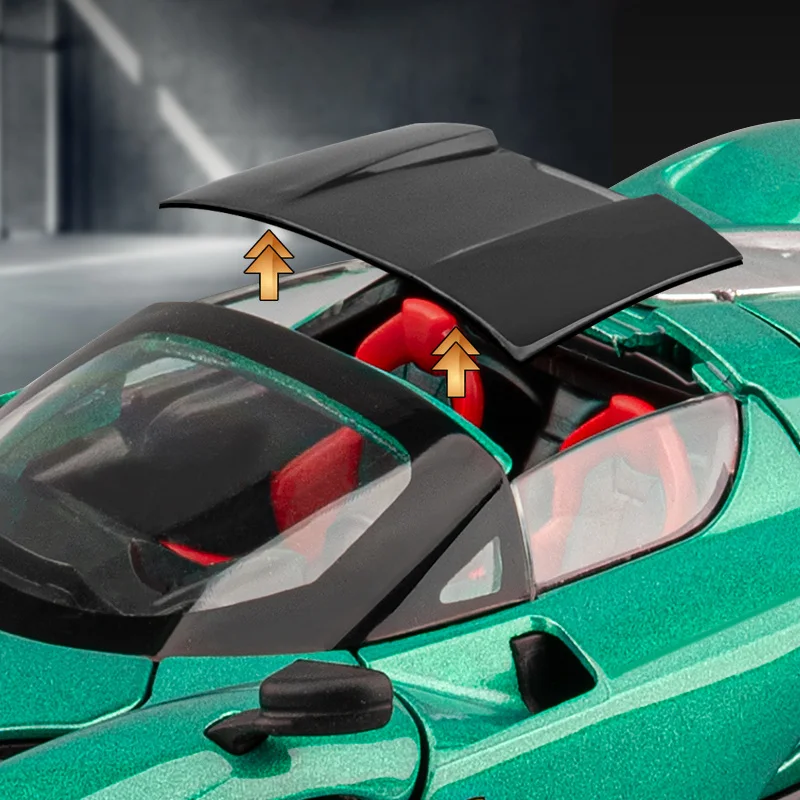 1:32 Red Diecast Sports Car Model 5 1:32 Red Diecast Sports Car Model - Image 5