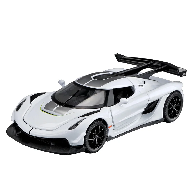 1:32 Scale Diecast Sports Car Model in Black 6 1:32 Scale Diecast Sports Car Model in Black - Image 6