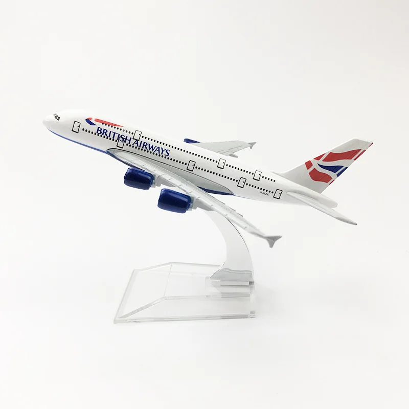 Diecast Airbus A380 Model 15-16cm Display Stand 2 Diecast Airbus A380 Model 15-16cm Display Stand - Image 2