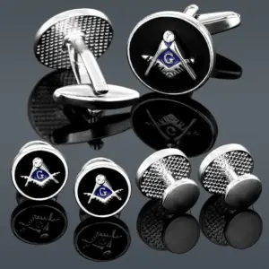 Masonic Cufflink Set with Shirt Studs 11 Sf83fc654660a4f70bca0199ab1bcb9b56