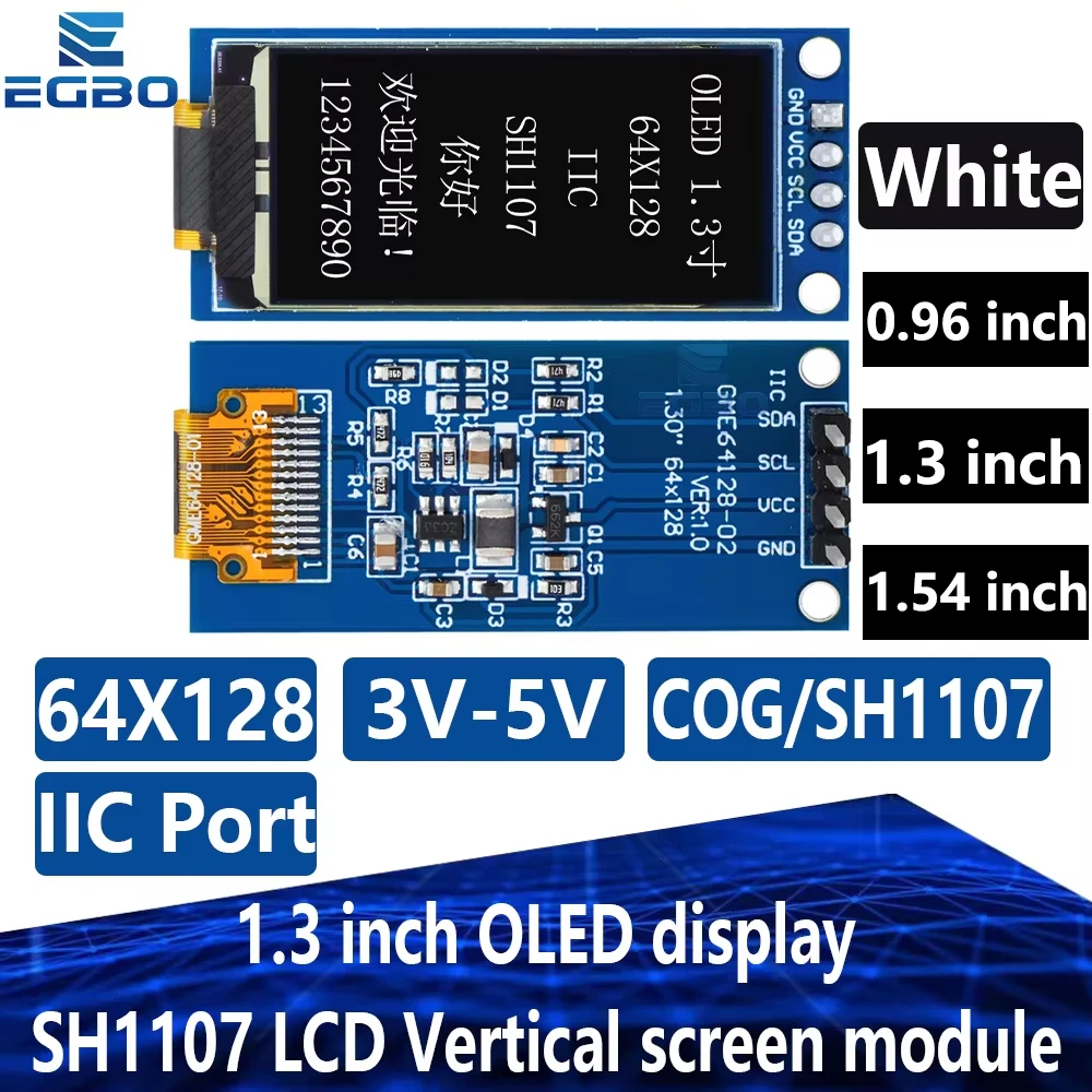 1.3-Inch OLED Display with 128×64 Pixels 1 1.3-Inch OLED Display with 128×64 Pixels