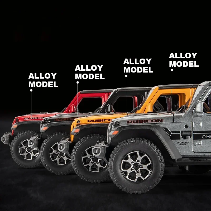 1:22 Scale Diecast Jeep Wrangler Rubicon Model 3 1:22 Scale Diecast Jeep Wrangler Rubicon Model - Image 3