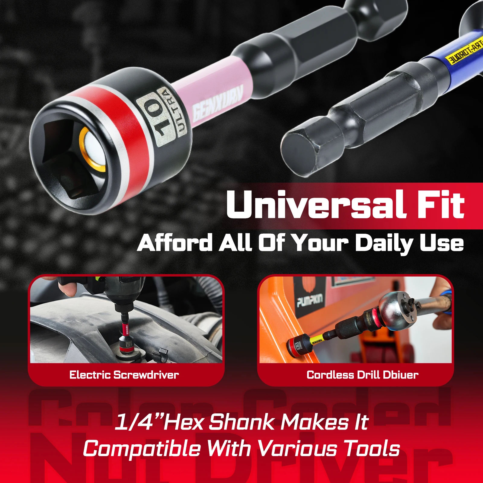 Heavy-Duty Impact Nut Driver Set 8mm-13mm 4 Heavy-Duty Impact Nut Driver Set 8mm-13mm - Image 4