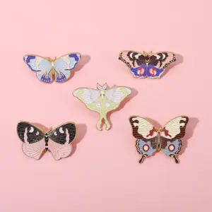 Fairy Butterfly Enamel Brooch with Moon Moth 12 Sf888db202eaf4a09914d5722969604028