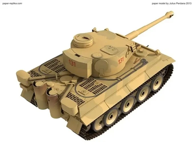 White Tiger Tank Paper Model for Hobbyists 5 White Tiger Tank Paper Model for Hobbyists - Image 5