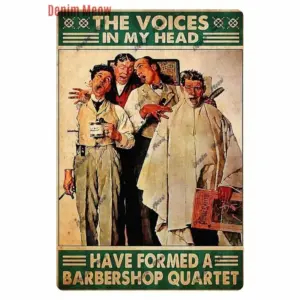 Vintage Hair Stylist Metal Tin Sign 20x30 cm 15 Sf8c519be302242bbbf9a7178976b221bn