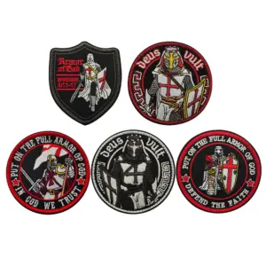 Knights Templar Embroidered Tactical Patch