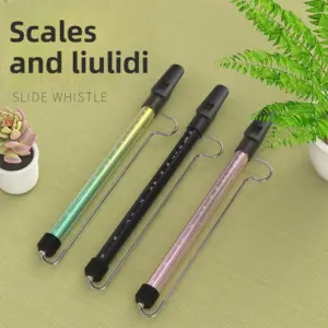 Vibrant 32cm Metal Slide Whistle in Multiple Colors