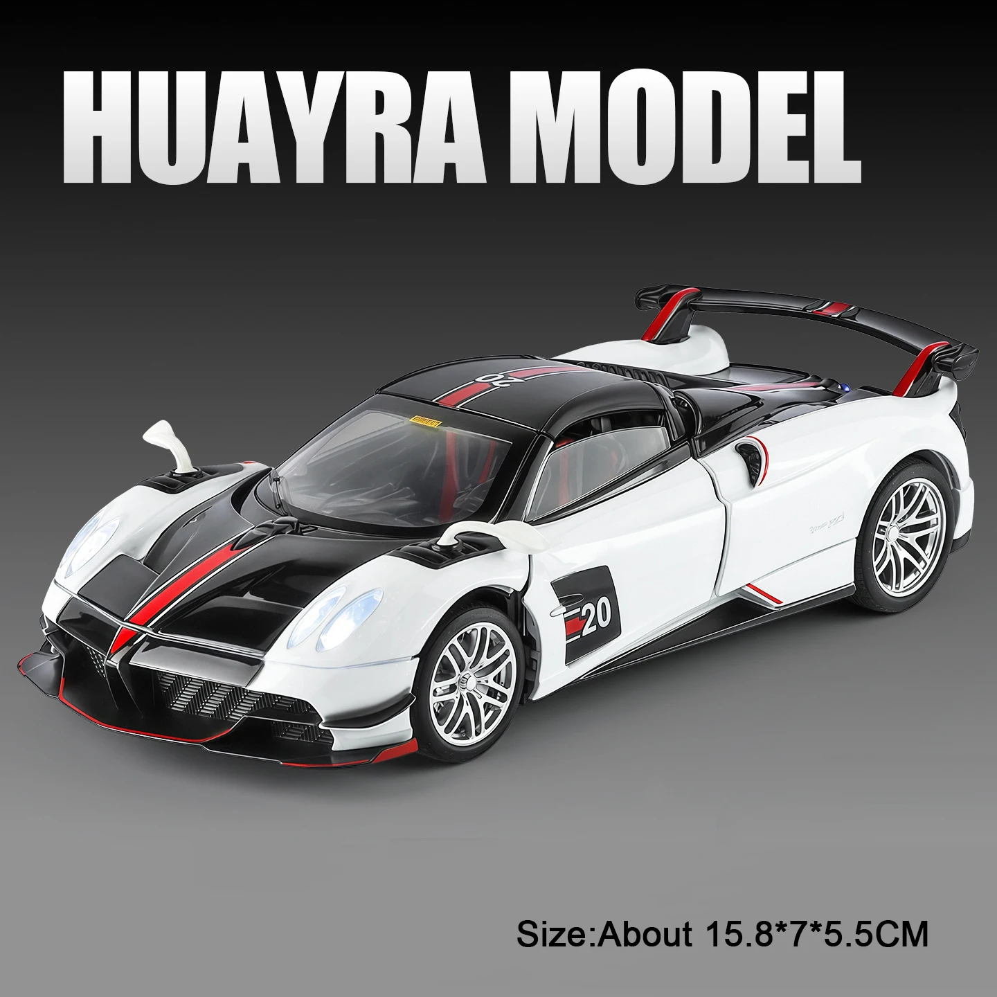 Pagani Huayra BC 1:32 Diecast Model in BC Blue 10 Pagani Huayra BC 1:32 Diecast Model in BC Blue - Image 10