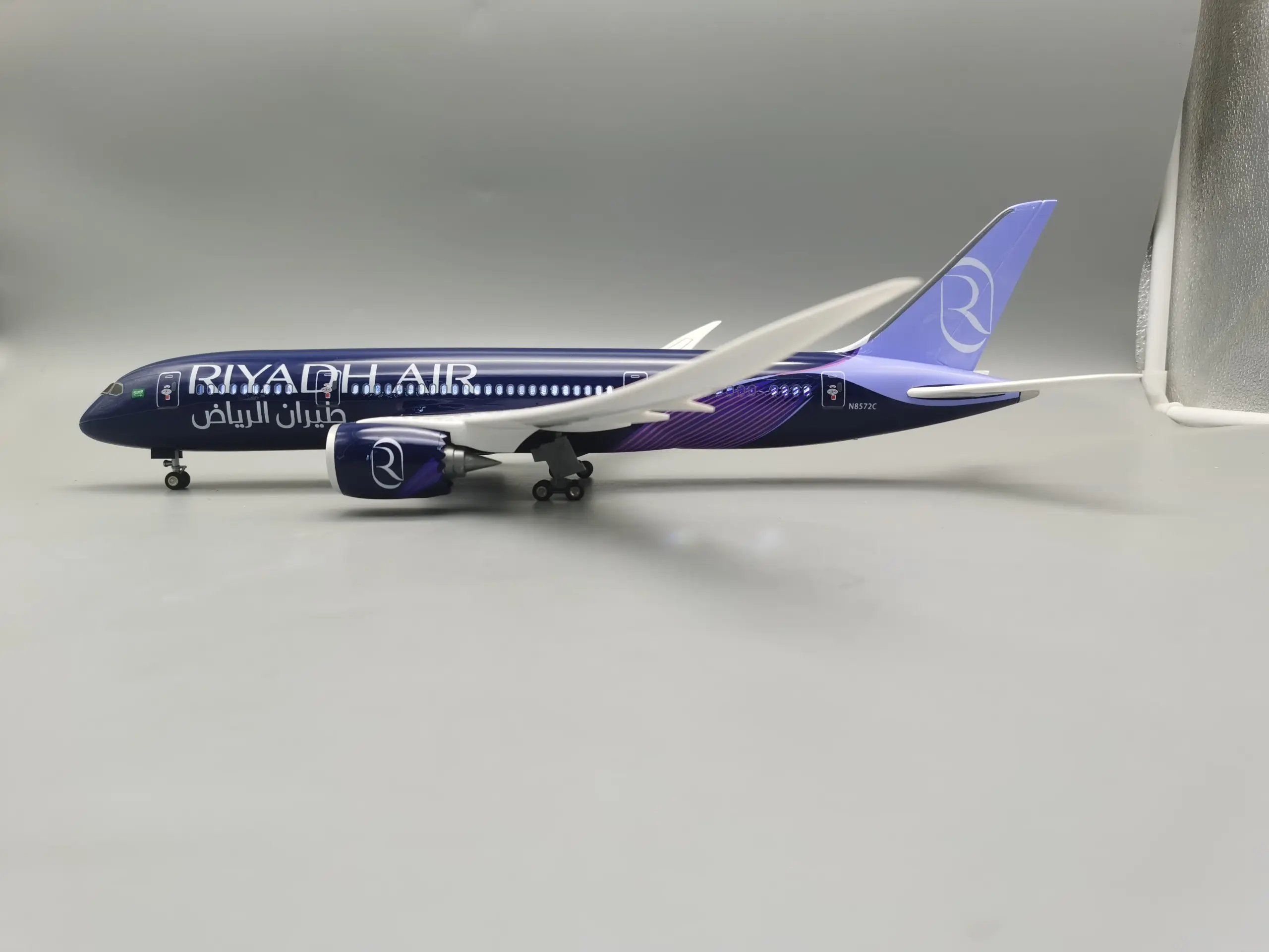 Riyadh Air Boeing 787 Model 43cm with LED Light 4 Riyadh Air Boeing 787 Model 43cm with LED Light - Image 4