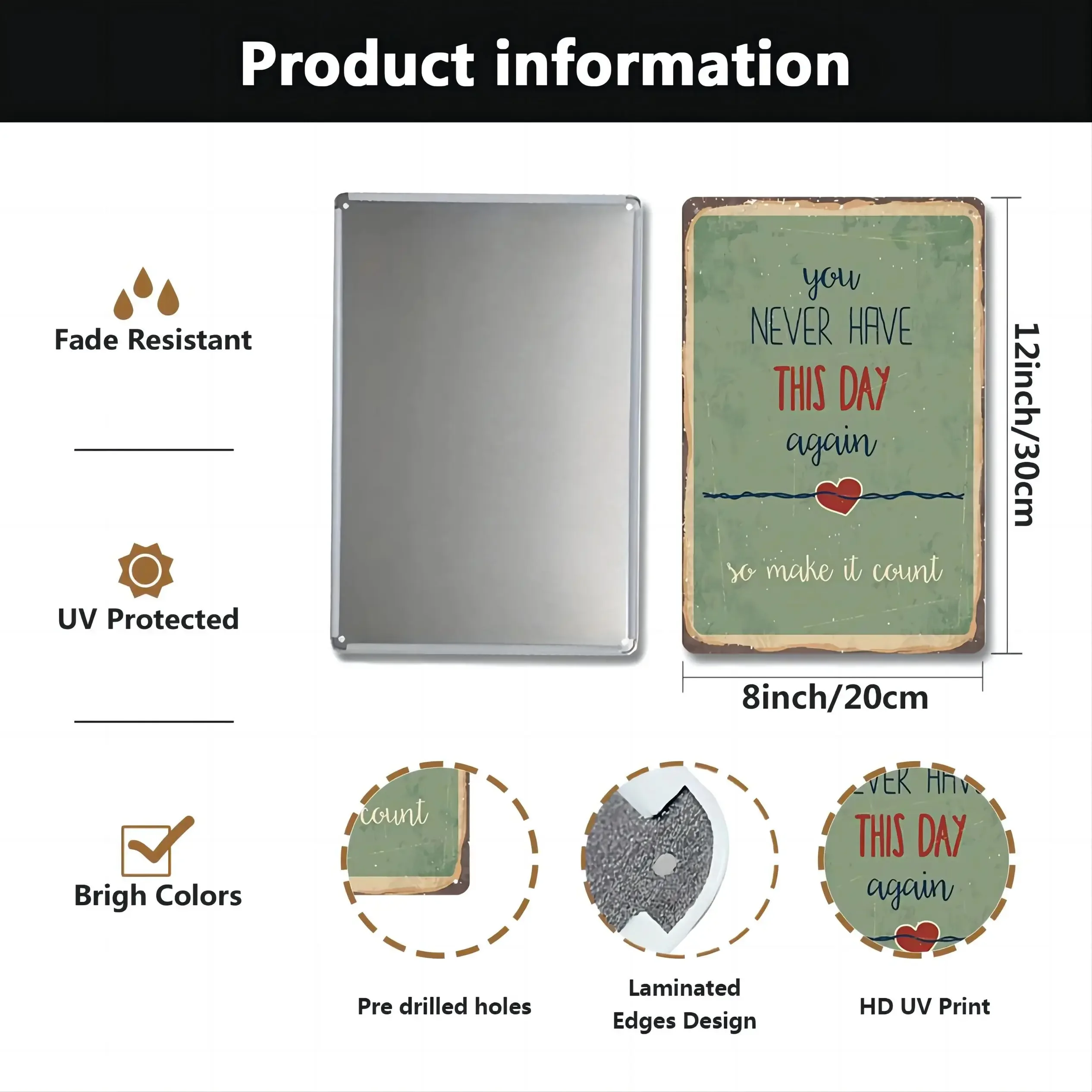 Vintage Hair Stylist Metal Tin Sign 20x30 cm 3 Vintage Hair Stylist Metal Tin Sign 20x30 cm - Image 3