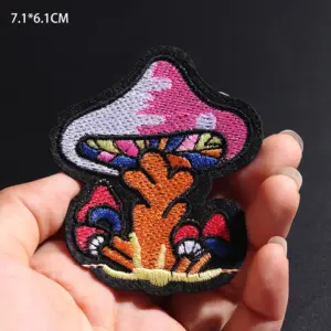 Embroidered Mushroom Patch for Clothing 7.1x6.1 cm 9 Sf94f6a2fd1f24a848677929d47c29ac2R