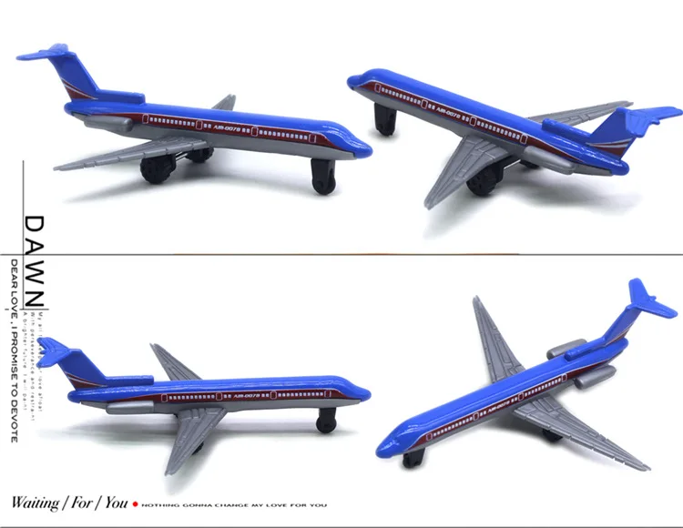 Set of Six Alloy Mini Airplanes for Collectors 6 Set of Six Alloy Mini Airplanes for Collectors - Image 6