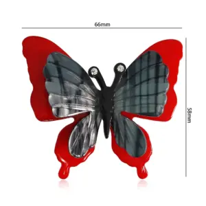 Dark Style Acrylic Butterfly Brooch for Unisex Wear 7 Sf99a5f9d5bb247709121ad7589e59a43g