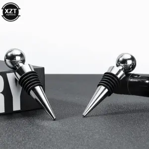 Elegant Vacuum Wine Stopper with Silver Finish 9 Sf9aa20177941432a9b8eaa8737fcc52c9