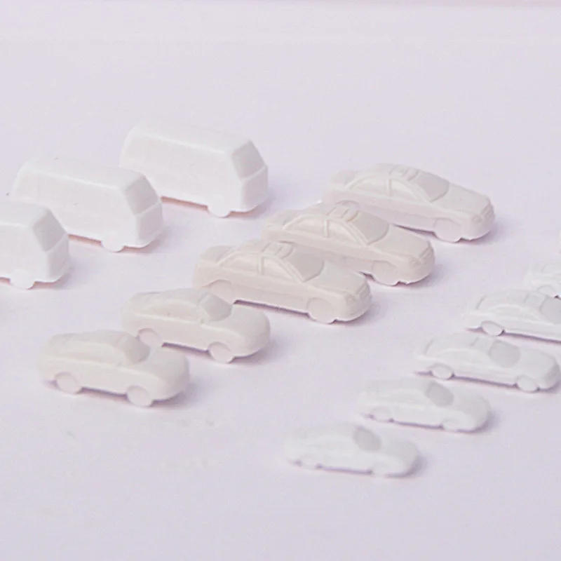 Miniature White Vehicle Set for Dioramas 5 Miniature White Vehicle Set for Dioramas - Image 5