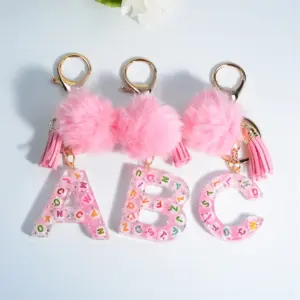 Colorful Alphabet Keychain for Women