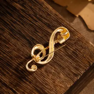 Musical Microphone & Treble Clef Brooch 10 Sfa0ed4ff4c53463a9d64b1f8cbebe9c99