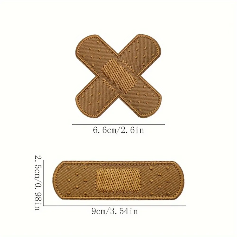 Fake Band Aid Embroidered Cloth Patch 2 Fake Band Aid Embroidered Cloth Patch - Image 2