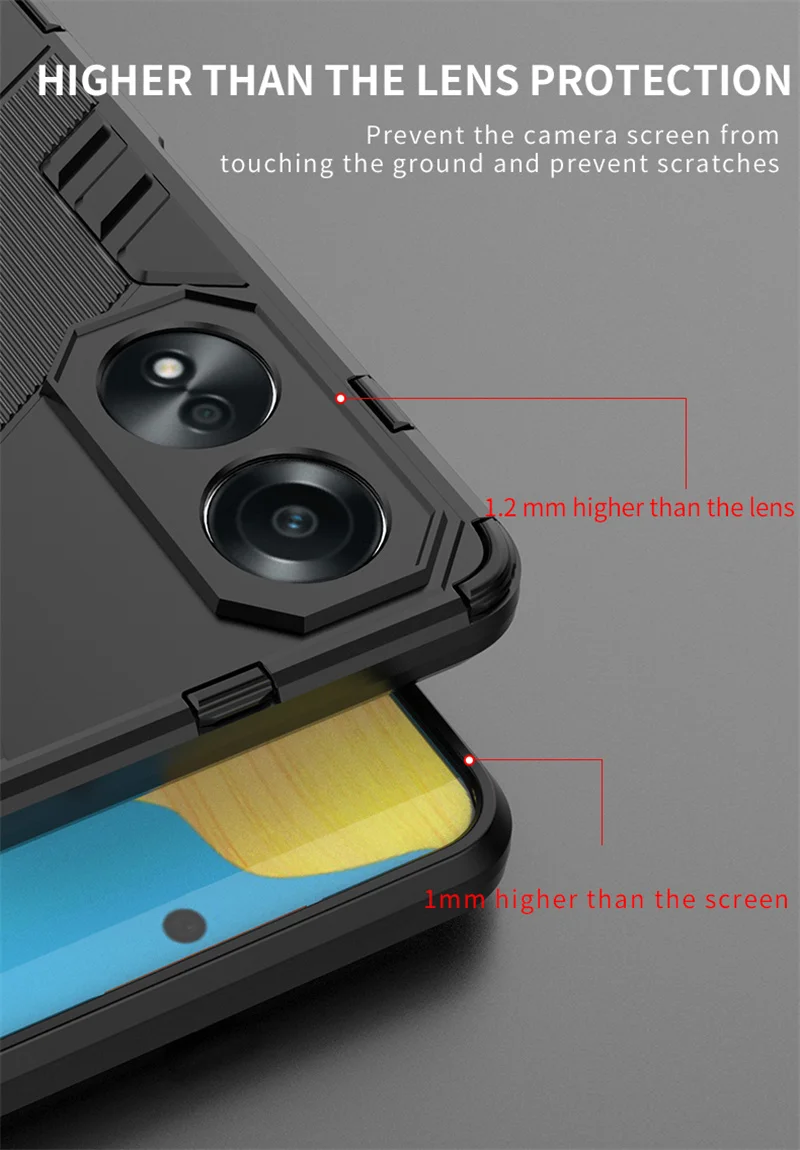 Rugged Shockproof Case for OPPO A58/A78/A38 6 Rugged Shockproof Case for OPPO A58/A78/A38 - Image 6