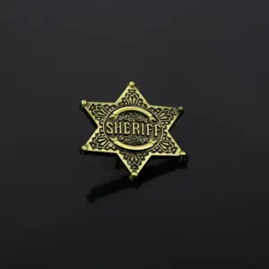 Western Hexagon Star Sheriff Badge Accessory 8 Sfa387812d55448c69609baba58e171fdN