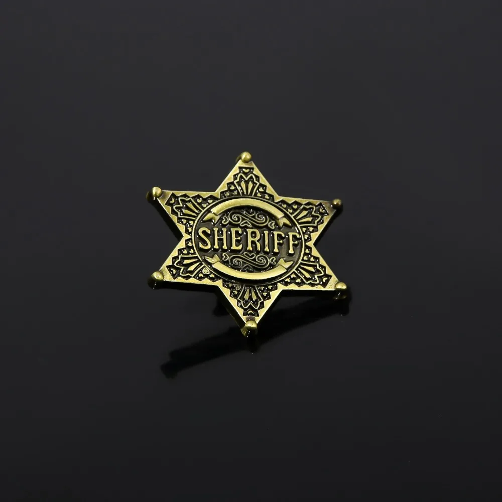 Western Hexagon Star Sheriff Badge Accessory 2 Western Hexagon Star Sheriff Badge Accessory - Image 2