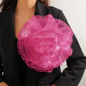Oversized Mesh Flower Brooch – 27cm 17 Sfa3a5fb235f6486f9b1a04571a5c5c9bF