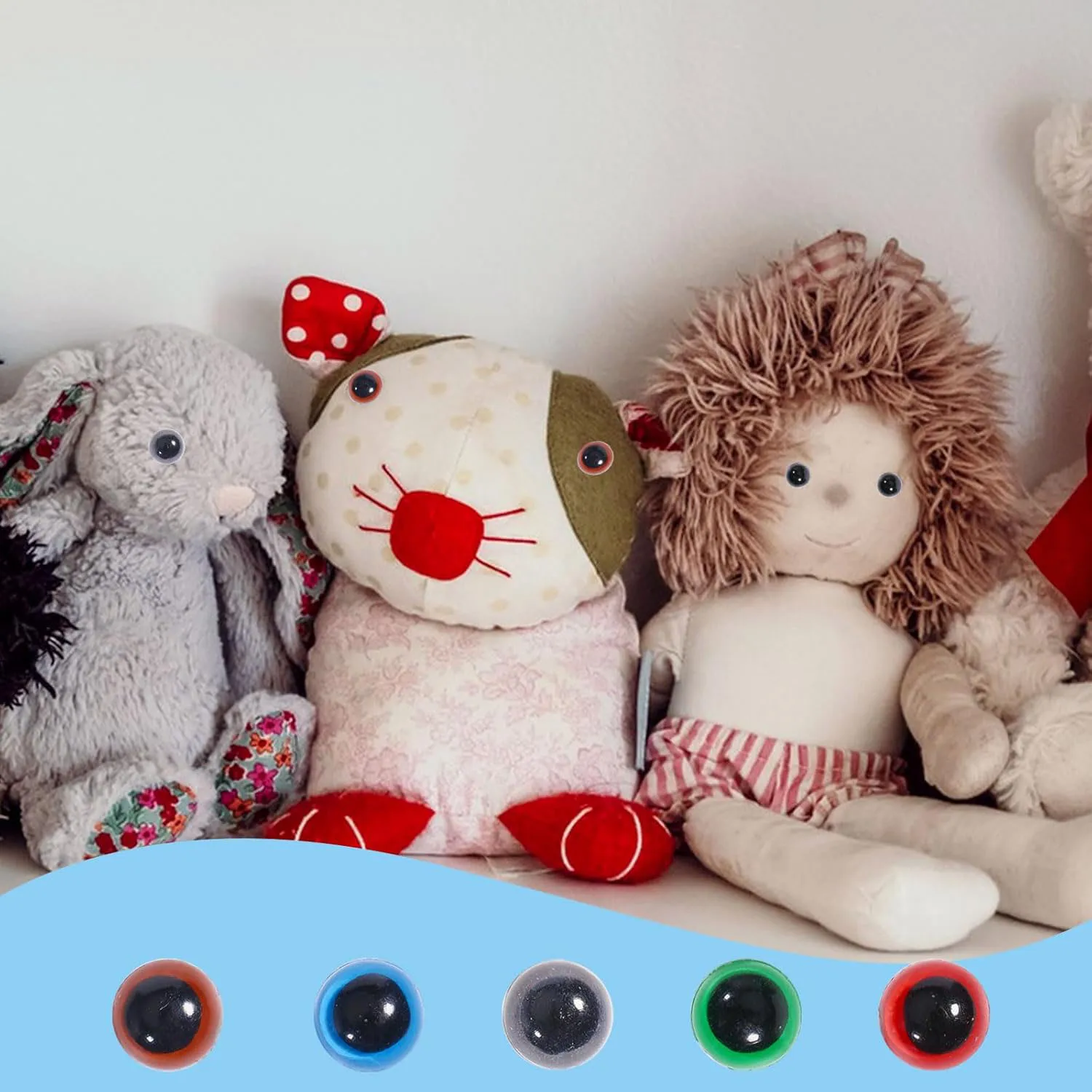 600 Black Plastic Safety Eyes for Crafts 6 600 Black Plastic Safety Eyes for Crafts - Image 6