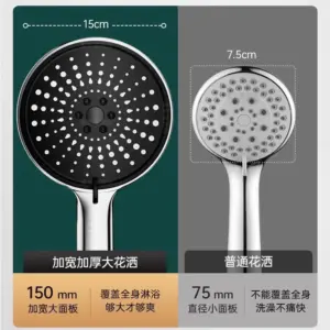 Large 15CM Shower Head with 6 Spray Modes 12 Sfa88a002aa22480a9e2c34da52ba9a00p 1