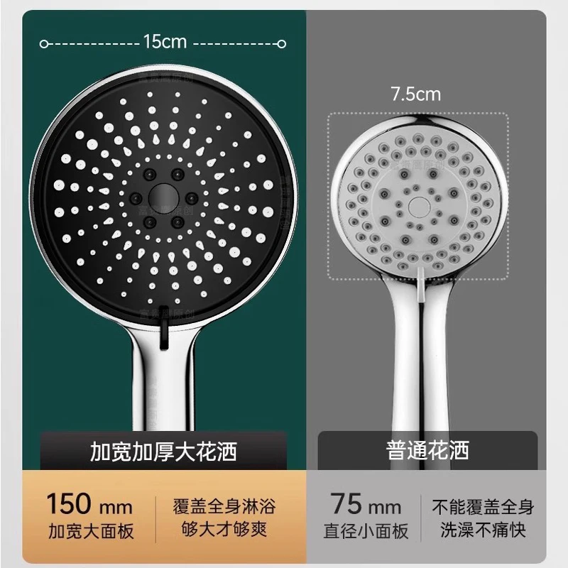 15CM Large Modern Panel Shower Head with 6 Modes 3 15CM Large Modern Panel Shower Head with 6 Modes - Image 3