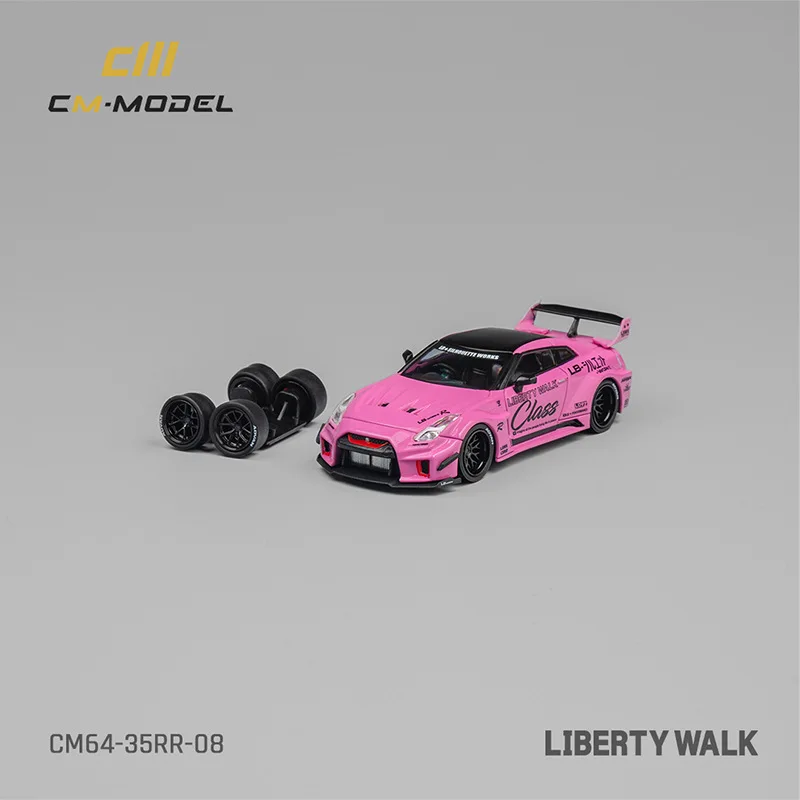 Hot Pink Nissan GTR R35 LBWK Diecast Model 2 Hot Pink Nissan GTR R35 LBWK Diecast Model - Image 2