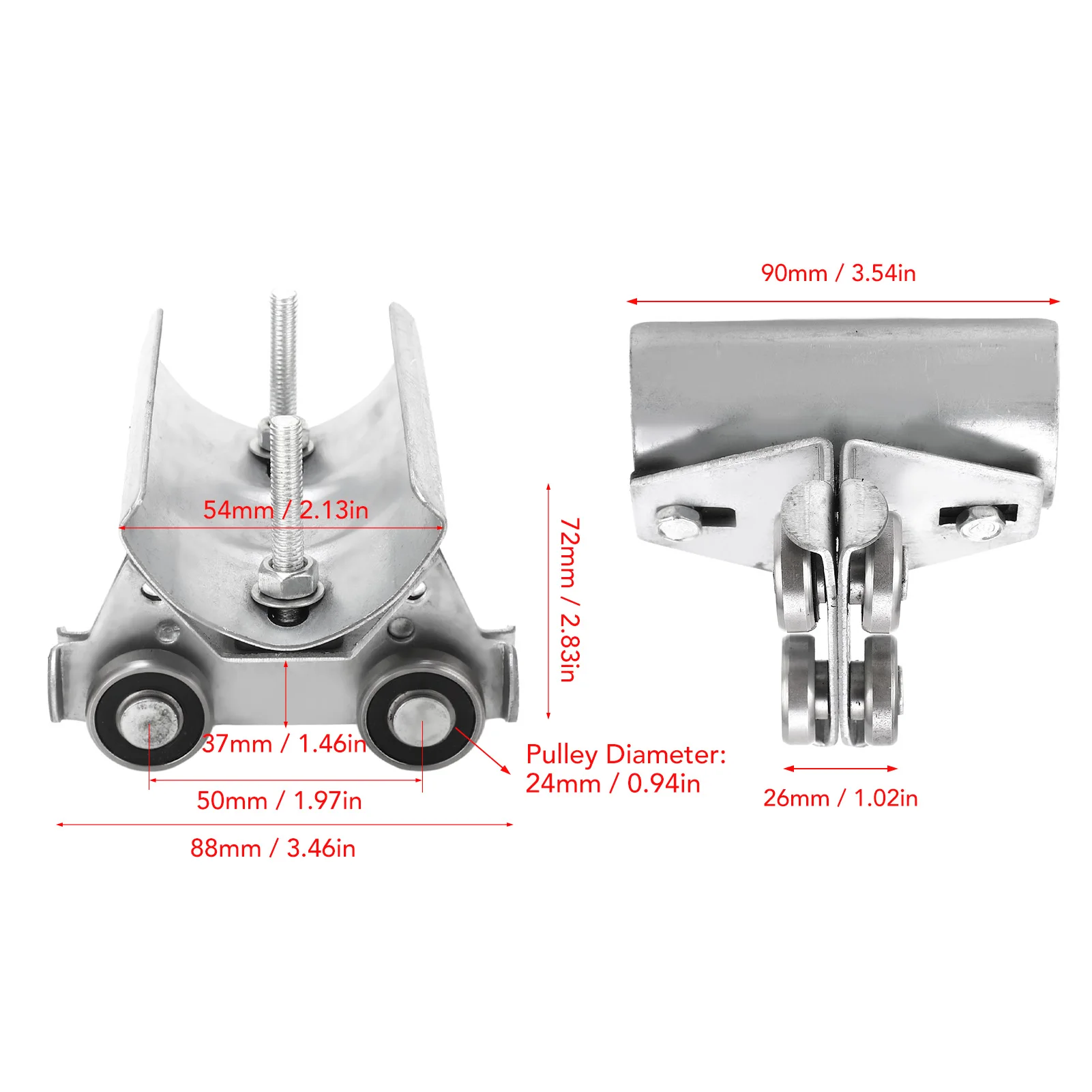 Stainless Steel Track Roller Wheel Trolley 5 Stainless Steel Track Roller Wheel Trolley - Image 5