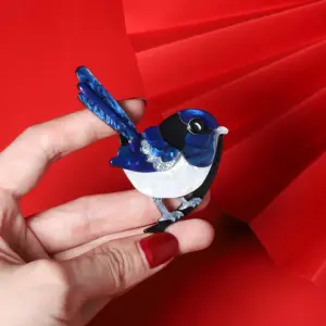 Blue Magpie Acrylic Brooch for Fashion 9 Sfb106c89f635407fbce68ec40477ecf7u