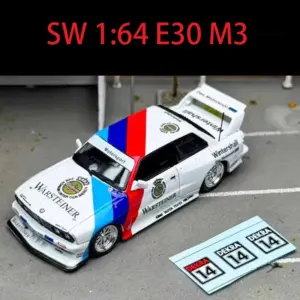 1/64 BMW E30 M3 Diecast Model with Decals 15 Sfb110d25a8ba4b6da9580413443264f8q