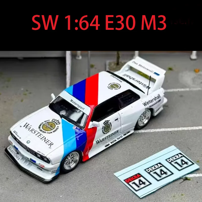 1/64 BMW E30 M3 Diecast Model with Decals 8 1/64 BMW E30 M3 Diecast Model with Decals - Image 8