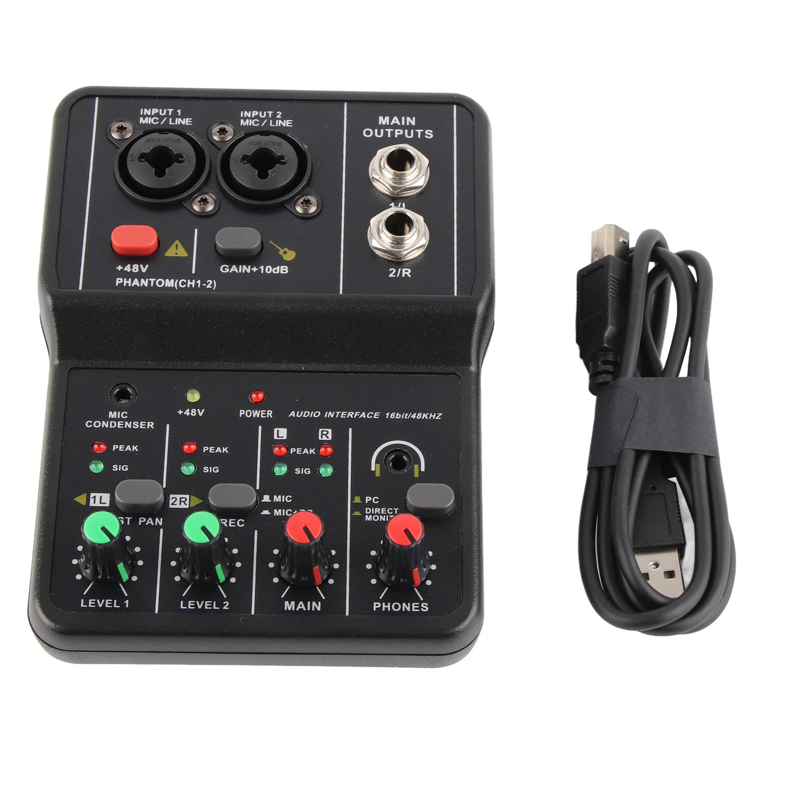 2-Channel USB Audio Mixer with XLR Inputs 7 2-Channel USB Audio Mixer with XLR Inputs - Image 7