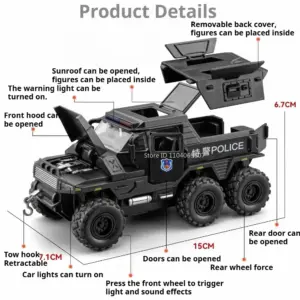 1:32 Scale Conqueror Police Car Model 9 Sfb421bb2ae674d8e86cafaa6549001563