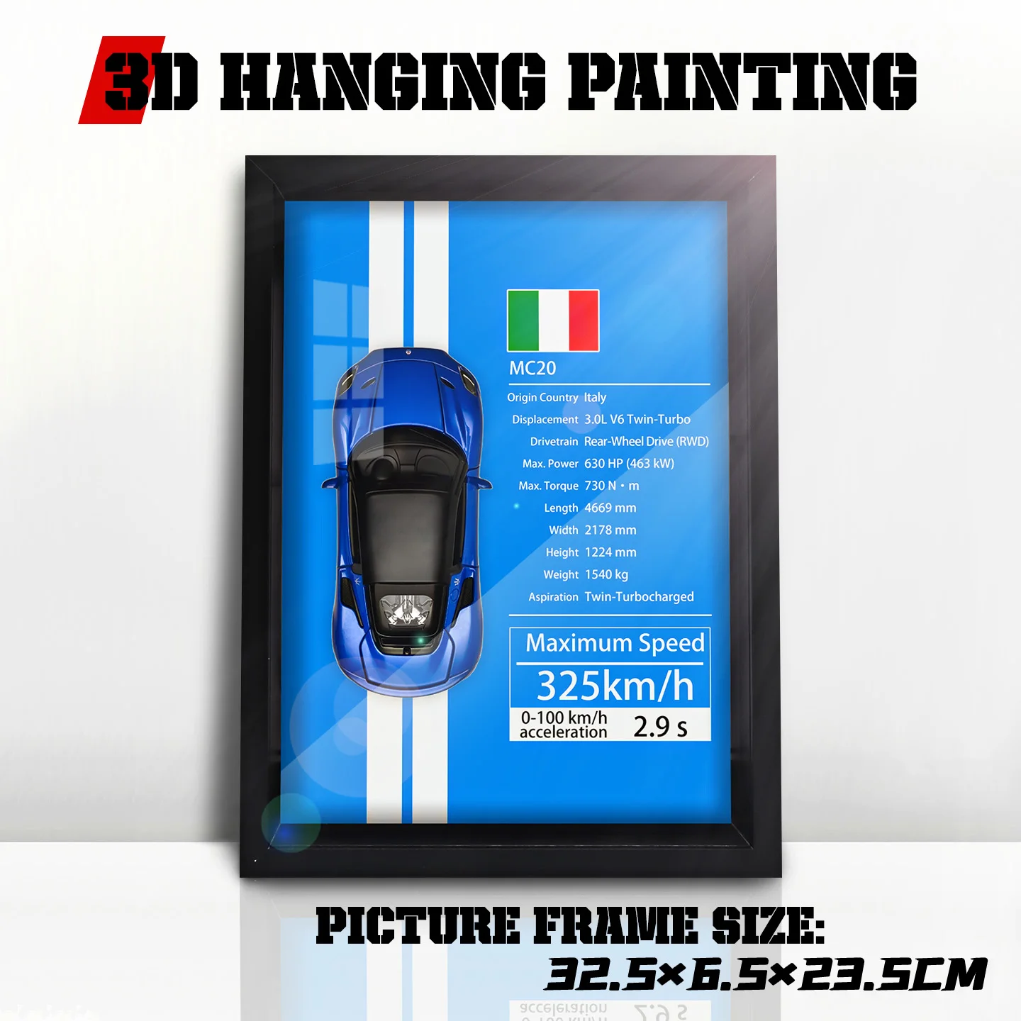 3D Alloy Car Model Wall Decor 1:32 Scale 8 3D Alloy Car Model Wall Decor 1:32 Scale - Image 8