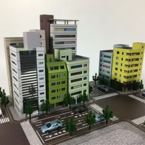 1:300 Scale City Building Diorama Model 14 Sfb58f6521fc04a15b66dc3b4b1a9e6f1N