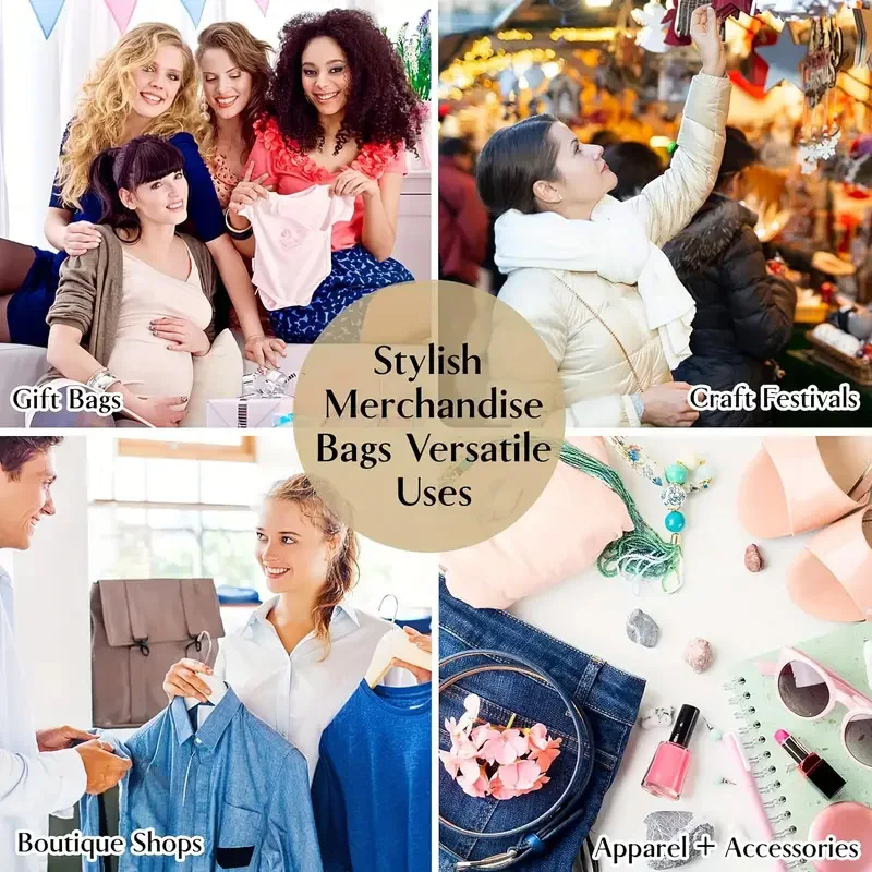 Black Gift Bags Set 50/100, 15x20cm & 20x30cm 6 Black Gift Bags Set 50/100, 15x20cm & 20x30cm - Image 6