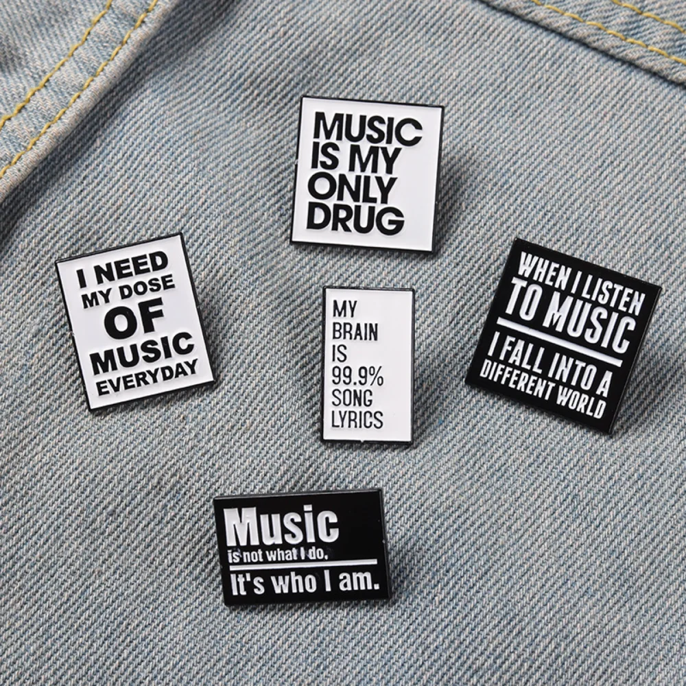 Music-Themed Alloy Brooch in Multiple Colors 4 Music-Themed Alloy Brooch in Multiple Colors - Image 4