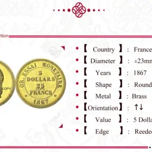 French 1867 Vintage Replica Gold Item 11 Sfb83def77eb14783888a67ca46a684e1M